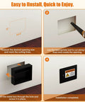 Installation steps for Rock Solid In Wall Steel Safe With Concealed Panel And Discreet Front Fits 16 Inch Studs Key Lock Security Cabinet