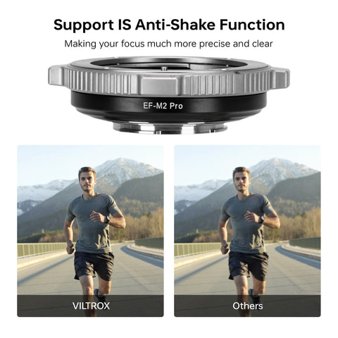 EF-M2 Pro Lens Mount Adapter Auto Focus 0.71x Reducer Speed Booster With Security Lock For Canon EF Lenses On Micro Four Thirds Cameras Including GH5 GH4 E-M5 E-M10 Olympus OMD Series And More