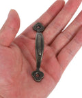 Rustic Zinc Alloy Cabinet Handles Set 10 Pieces For Kitchen Cabinets, Wardrobes And Drawers, Vintage Farmhouse Style Hardware Pulls shown in hand