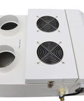 Ultrasonic Industrial Humidifier Cooler Sprayer 12 Kg Per Hour Portable Cool Mist Maker, top view of unit with fog outlets