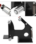 Heavy Duty Angle Grinder Belt Sander Adapter With M14 Spindle and Quick Swap 540 X 30 Mm Sanding Belt Kit components close-up