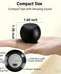 Pocket Sized Bluetooth Speaker With Deep Bass And Crisp Highs, 5W Stereo Sound, True Wireless Stereo Pairing, IP7 Waterproof