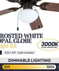 42 Inch Indoor Ceiling Fan With Light LED Flush Mount 5 Blades Bronze Finish With Light Cherry And Maple Brown Blades