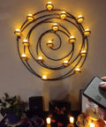 Rechargeable Flameless Votive Candles With Remote And Timer, 12 Pack Warm White Electric Tea Lights on wall decor