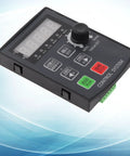 Motor Motion Control Module For Stepper And Servo Drives With 5 Digit Display And Multi Control Modes For Precise Positioning Angle And Loop Control DC 12 24V Plug And Play Ready For Industrial Automation, black control panel with knob