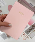Aesthetic Stationery Gift Set 22 Piece Bundle With Journal Box Blush Pink Includes Pencil Pouch Pens Eternal Pencil Stickers