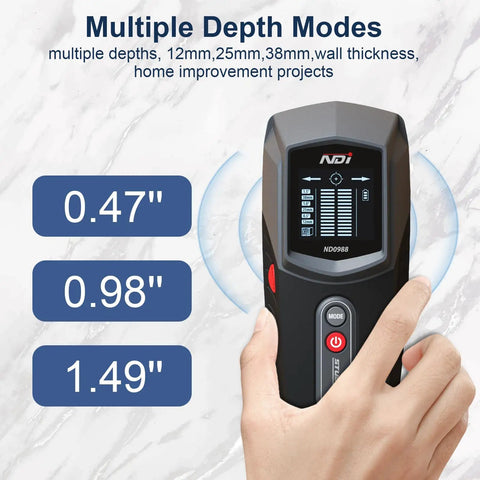 Heavy Duty Wall Scanner And Wood Stud Detector With Backlit Lcd Screen Multiple Depth Sensing Audio Alerts Dead On Target For Renovation Projects And Mounting Shelves No Brainer Pick