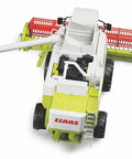 Claas Lexion 480 Combine Harvester Toy with totally realistic moving header and detachable mowing device shown from front angle