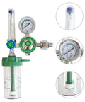 Oxygen Pressure Regulator Inhaler With Pro Grade Buoy Type Female Thread And Tube O2 Flow Meter Gauge Portable Gas Reducer for lab use