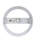 Garage Grade Fuel Tank Lid Wrench for Toyota and Lexus, 9 Slot Design, 173mm OD, 143mm ID, Bright Finish, Top View