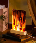 Six Pack Sublimation LED Photo Frames With Wood Stand 5 By 7 Inch USB Powered Night Lights Blank Frames For Heat Press Printing