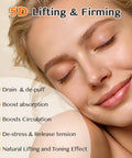 Electric Facial Cupping Set With Four Adjustable Modes And Twelve Speed Levels For Expert Lymphatic Drainage And Firm Skin Repair, showing benefits on skin.