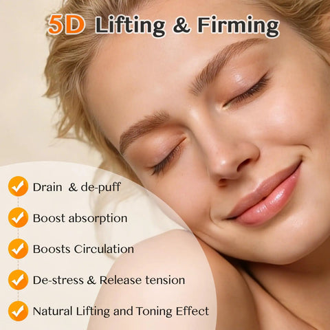 Electric Facial Cupping Set With Four Adjustable Modes And Twelve Speed Levels For Expert Lymphatic Drainage And Firm Skin Repair, showing benefits on skin.