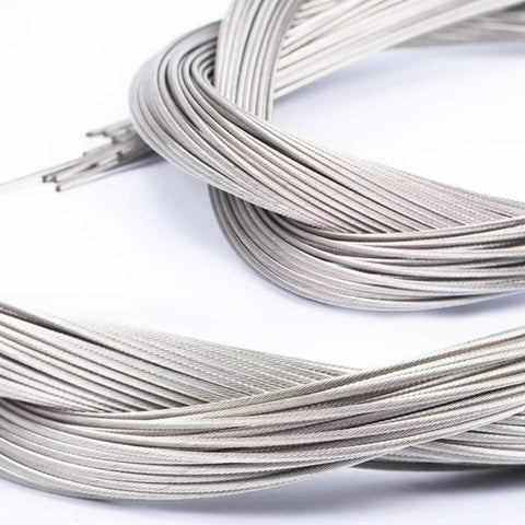 10 Pcs Stainless Steel Shifter Cables For Bikes 2M Length Replaceable Derailleur Cables MTB Shifter Cable Set, coiled view