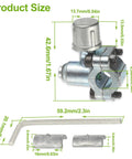 Amazon EPLZON BPV-31 refrigerator tap valve piercing kit for 1/4 in, 5/16 in, and 3/8 in sleeves; pack of 2
