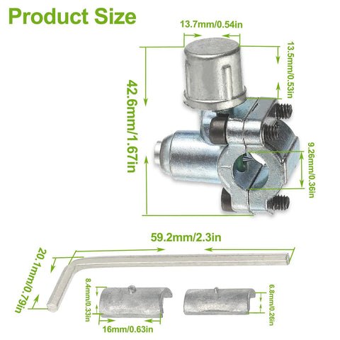 Amazon EPLZON BPV-31 refrigerator tap valve piercing kit for 1/4 in, 5/16 in, and 3/8 in sleeves; pack of 2