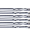 10 Piece Twist Drill Bit Straight Shank Tungsten Steel Heavy Duty End Mill Kit For PCB Wood Metal Plastic Engraving And CNC Milling High Efficiency Cutter Set Pro, six pieces displayed horizontally