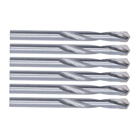 10 Piece Twist Drill Bit Straight Shank Tungsten Steel Heavy Duty End Mill Kit For PCB Wood Metal Plastic Engraving And CNC Milling High Efficiency Cutter Set Pro, six pieces displayed horizontally