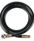 Four Ft Rugged Pvc Air Hose With Snap On Tire Chuck Rated At Three Hundred Psi For Everyday Yard Work And Garage Hacks Kink Resistant Grip Safe Ultra Flex Line