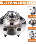 Beefed Up Front Wheel Hub Bearing Pair For Dodge Ram 1500 2002-2008 5 Lug Non ABS Replacement Kit views