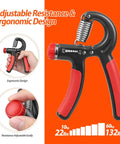 Adjustable Grip Strength Trainer with Easy Resistance Dial Hand Grip Strengthener for Forearms Wrists and Fingers Built for Musicians and Athletes to Boost Endurance Relieve Stress and Improve Daily Grip