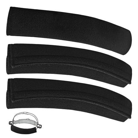 All Day Sweat Shield for Welders and Hard Hats Universal Helmet Sweatband Set 3-pack black liners with helmet insert