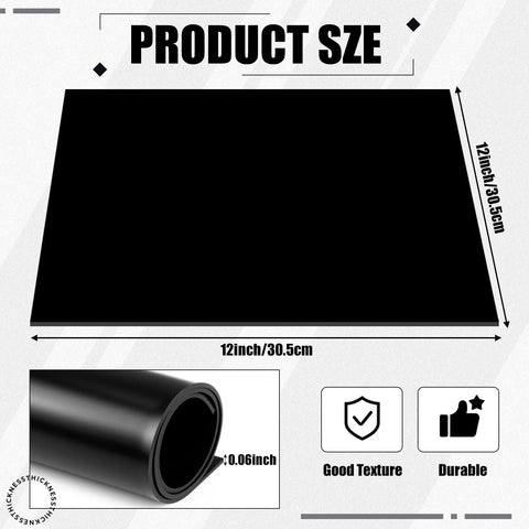 8 Pack 12 X 12 Inch Silicone Rubber Sheets One Eighth Inch Thick Heat Resistant Insulation Gasket Material for DIYers display