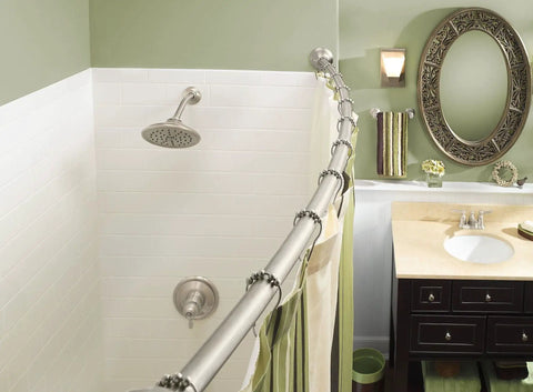 Shower Curtain Ring Set With Smooth Rolling Bearings Pack Of 12 In Brushed Nickel Finish For Easy Glide Anti Rust Lubricant Durable And Snag Free Design That Fits Most Rod Systems And Shower Setups