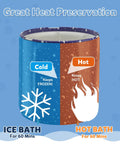 Portable Adult Ice Bath Tub For Athletes, heat preservation display for cold and hot uses