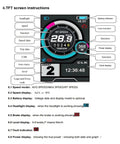 V2 Hella Solid Electric Motor Controller TFT display showing speed, battery, and function indicators for e-bike use.