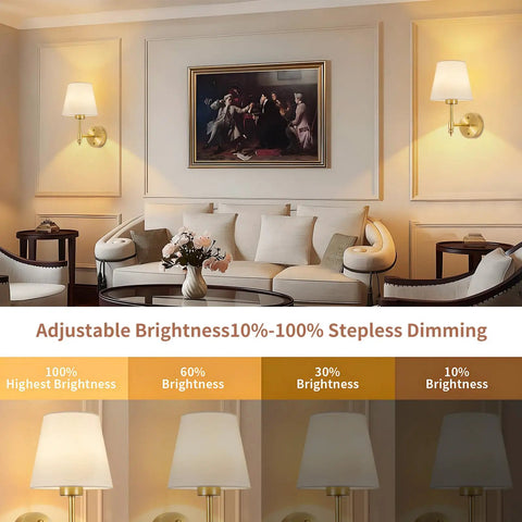 Wireless Rechargeable Wall Sconce Set Of Two Featuring Smart Remote Control Zero Wire Drama Totally Hassle Free Install And Super Versatile Mood Lighting For Any Bedroom Or Hallway,  adjustable brightness, stylish living room decor.