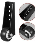 Bulletproof Anti Sag Gate Wheel For Wooden Barn Doors And Outdoor Fences Delivers Hella Smooth Silent Operation With Industrial Cold Rolled Steel Construction. Black steel bottom wheel with mounting holes.