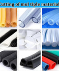 Auto Electric Heat Shrink Tube Cutter Machine, High Precision Cable Sleeving Trimmer For Fiberglass, multiple types of tubing materials.