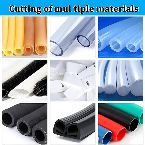 Auto Electric Heat Shrink Tube Cutter Machine, High Precision Cable Sleeving Trimmer For Fiberglass, multiple types of tubing materials.