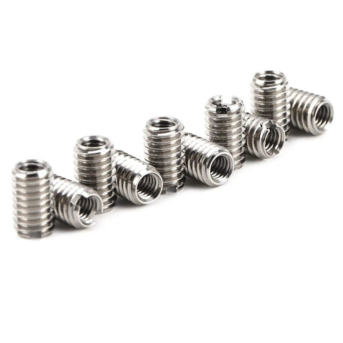 Slick Helical Screw Thread Repair Inserts Kit Packed With 10 Heavy Duty Coil Sleeves Matching M6 Outer Threads And M4 Internal Fits For Auto Repairs Quick Fixes And Diy Metal Restoration