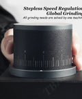 Daily Brew Game Changer Electric Conical Burr Coffee Grinder Single Dose Mill with stepless speed regulation control.