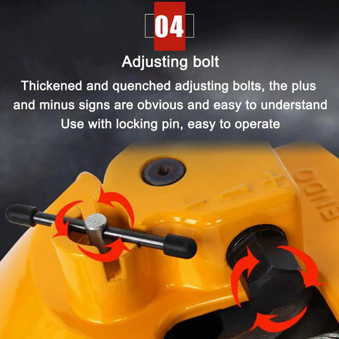 Adjusting bolt on Heavy Duty Retractable Tool Balancer Forged From Solid Alloy Steel to optimize performance.