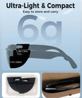 Ultra Light Silicone Side Shields For Ray Ban And Oakley Meta Wayfarer Glasses Anti Slip Light Blockers, 6g design shown in packaging
