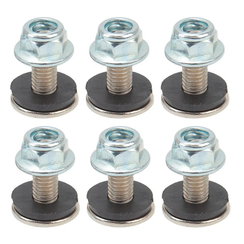 16 Piece Mudguard Bolt Washer Nut Screw Kit With M6 Threads For ATV Quad 4 Wheelers Built Beefy To Handle Rough Trails Secure Mounting Hardware