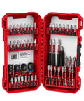 Milwaukee 54-piece Shockwave Impact Duty Driver Bit Set in red case