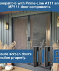 Premium Black Plastic Replacement Sliding Screen Door Handle Featuring Rock Solid Grip No Fuss Install And Universal Fit For Patio Doors Rv Trailers And Camper Setups.