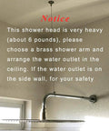 Ceiling-mounted 16 Inch LED Square Rain Shower Head With High Pressure Stainless Steel Bath Shower Ultra Thin Rainfall Shower Head Silicone Nozzle And Powerful Spray Performance With 3 Adjustable Settings