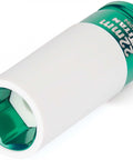 Beefy 1/2-Inch Drive 22-Millimeter Deep Lug Nut Socket, green 6-Point Impact Grade, Non-Marring Core And Sleeve, side view
