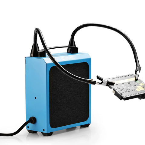 Pro Grade Solder Fume Extractor With Flexible Magnetic Soldering Arms And 4 Carbon Filters, High Suction Smoke Absorber For DIY Workstation, Quiet 3300 RPM Copper Motor Delivers Strong Air Flow And Cleaner Bench
