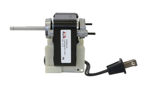 Premium Fan Motor Replacement For Broan NuTone 509 509S SX0466266 shown with power cord and mounting bracket