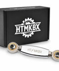 Mid Control Shift Linkage Rod For Harley Davidson Dyna 2017 And Softail FX 2018 To 2024, 7075 Aluminum Alloy Gear Shifter Linkage Replacement, Chrome Electroplated, Bolt On Upgrade For Street Bob Low Rider S And More, shown with box
