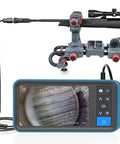 Rifle Borescope With 4.5 Inch Screen Ring Light 36 Inch Probe Right Angle Mirror Cleaning Camera For.20 Caliber And Larger Firearms Inspect Gun Barrels On Windows And Android on rifle barrel with screen