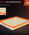 Engine Air Filter For Nissan Armada Frontier NV1500 NV2500 NV3500 Pathfinder Titan Xterra Grand Cherokee Infiniti QX56 1993 2023 Beefed Up High Flow Replacement 53007386AB with polyurethane seal