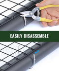 Heavy Duty Zip Tie Gun Kit With Industrial Scissors, Tensioner And Cutter For Electrical Work, Outdoor Fence And Pipe Repairs