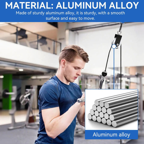 Aluminum Pulley Wheels For Cable Machines, 2 Pack Universal Bearing Wheels For Home Gym Attachments, 70mm Bore, Smooth Glide, Easy Swap, Durable Alloy Construction For Quiet, Reliable Workouts. cable pulley wheel in aluminum alloy gym setup
